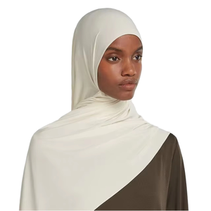 Nuevo Chal de Jersey de Algodón Elástico Largo y Transpirable con Patrón Sólido de Alta Calidad OEM 2026 para Mujer, Bufanda para Uso Diario en Otoño - Product Image 2