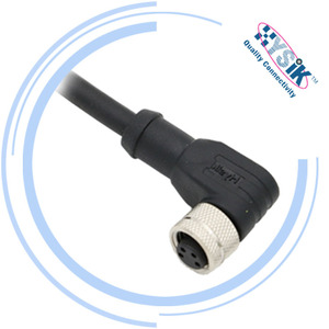 Conector Macho de 90 Graus M8 com Fio para Atuador de Válvula - Product Image 4
