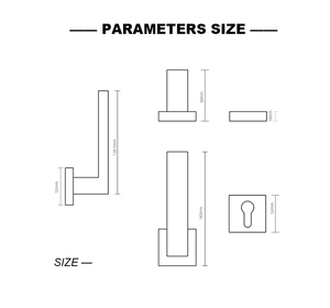 Manija <span class=keywords><strong>de</strong></span> Puerta Interior Moderna <span class=keywords><strong>de</strong></span> Aleación <span class=keywords><strong>de</strong></span> Zinc y Aluminio para Dormitorio, Palanca <span class=keywords><strong>de</strong></span> Lujo en Negro Mate, Herrajes para Habitaciones, Venta al por Mayor - Product Image 4