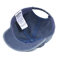 Casquette de baseball 6 panneaux en coton brodé tissu lavé Style rétro couleur unie avec boucle en métal réglable Dodgers chapeau