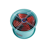 Ventilateur axial industriel pour l'extraction des fumées et des poussières, ventilateur de conduit tubulaire, boîtier en acier 380V pour les acheteurs de projets