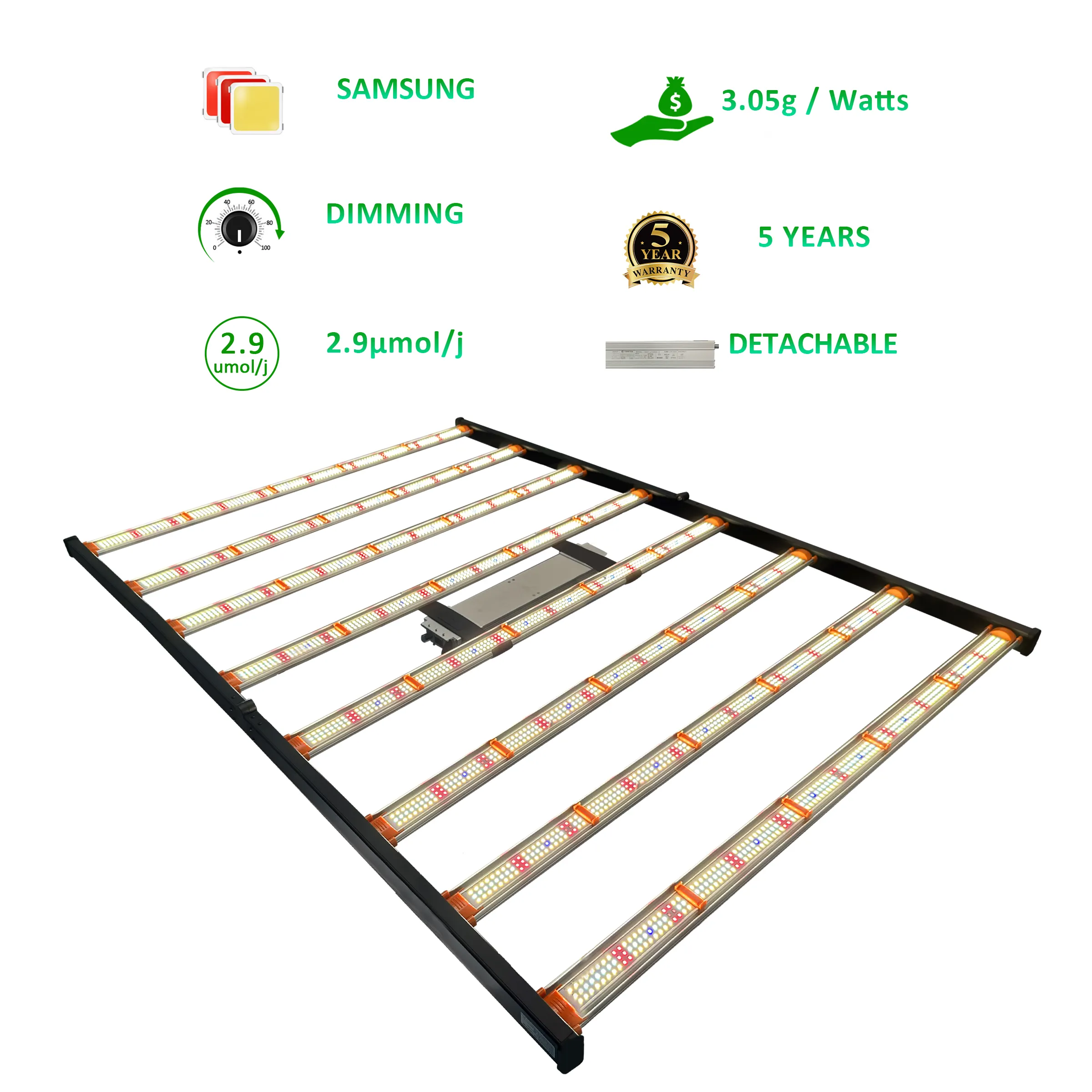 Led üst aydınlatma 630 watt bar 720w samsung 301h hidroponik bitki tarzı dim kapalı bitkiler için 600w yüksek ppf led ışık paneli