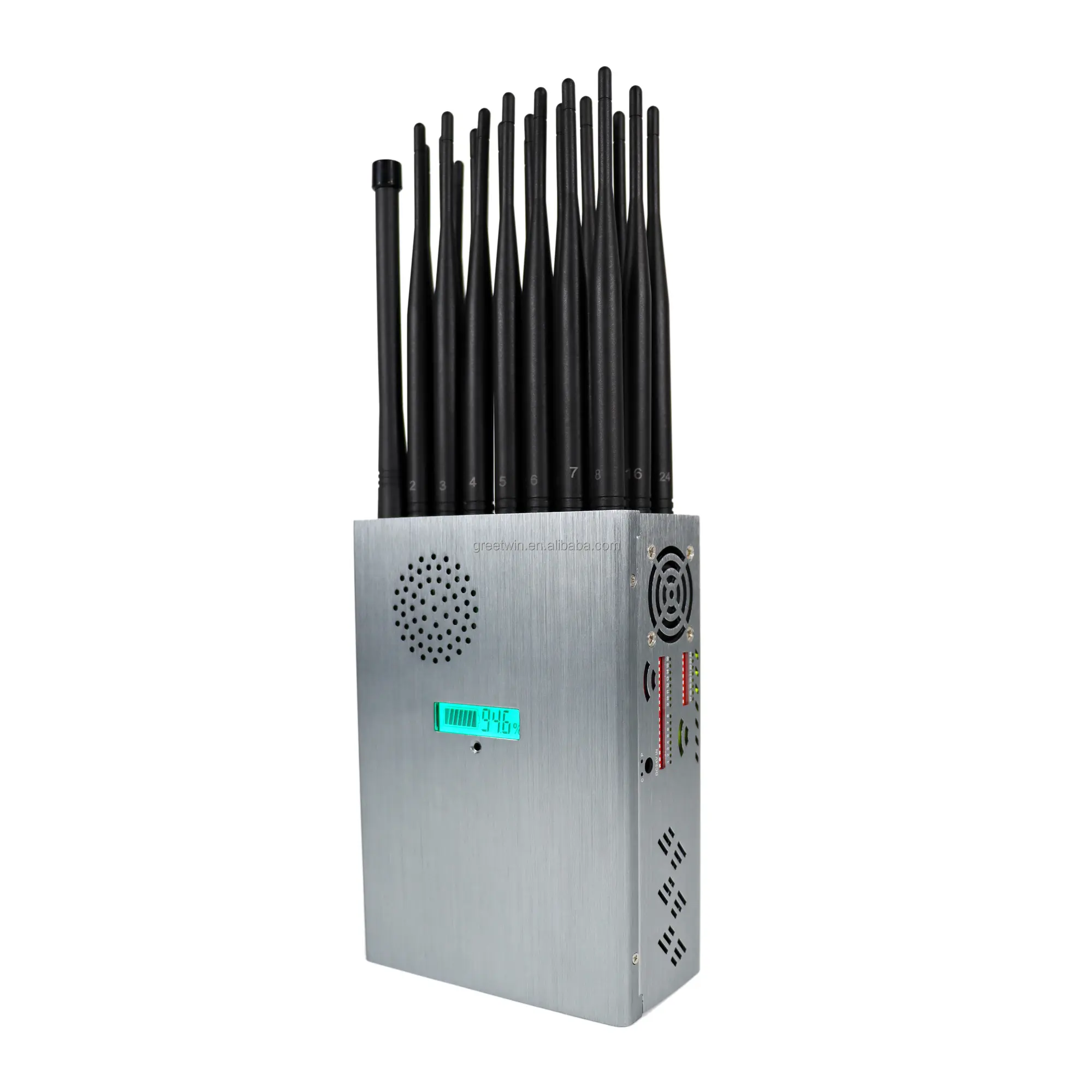 24 canales de mano de alta potencia 2-25M GSM CDMA LTE 3G 4G 5G WIFI GPS Lojack VHF UHF señal Lojack
