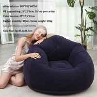 Fauteuil gonflable floqué en forme de pouf, coussin d'air annulaire haute capacité pour adultes, toucher doux, assise sans pression