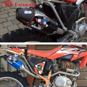 Silencieux d'échappement MX en aluminium et acier inoxydable avec tuyau d'échappement pour Crf150 230 <span class=keywords><strong>250</strong></span> - Product Image 5