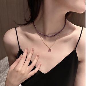 천연 소형 원형 컷팅 자수정 비즈 2mm DIY 주얼리 액세서리용 천연 루즈 스톤 - Product Image 5