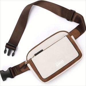 Custom <b>Vegan</b> Leather Belt <b>Bag</b> for Women, Adjustable <b>Crossbody</b> & Waist Fanny Pack with Stylish Design - Product Image 1