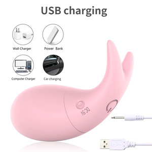 Women's Rechargeable Waterproof Small Whale 10-Frequency Quiet Wearable <b>Vibration</b> Stick Masturbator Sex Toy - Product Image 5