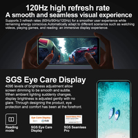Teléfono Inteligente Original Note 12 5G al por Mayor, Octa Core HD LED 120Hz, Carga Rápida de 33W, 8+256GB, Android