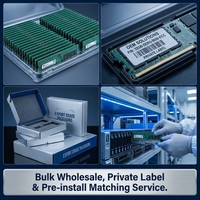 Memoria de Servidor DDR5 5600 de Grado Empresarial Original, 32GB DDR5 5600MT/s PC5 44800 288 Pines RDIMM ECC, Alto Ancho de Banda, 1.1V Bajo Consumo
