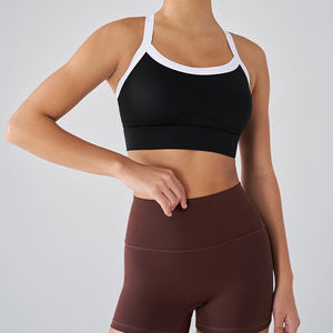 Sous-vêtements de sport extensibles pour femmes résistant aux chocs dos croisé vêtements de yoga soutien-gorge de sport gilet de fitness - Product Image 5