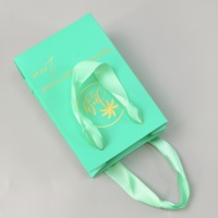 Sac cadeau en papier miniature de luxe personnalisé pour bijoux, collier, boucles d'oreilles, bague, bracelet, emballage de rangement pour boîte à bijoux