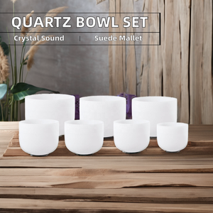 432hz/440hz סט קוורץ קערת קול צ 'אקרה קערת ריפוי קול צ' אקרה לשימוש טיפולי - Product Image 5