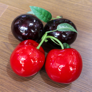 Cerezas Simuladas de Espuma Ecológicas al por Mayor para Decoración Navideña de Cocina, Frutas Artificiales - Product Image 2