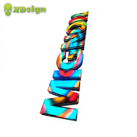 Lettres en relief 3D personnalisées, étanches IPX7, à LED multicolores, effet magique, éclairées, pour la publicité extérieure, décoration de signalétique commerciale