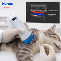 Échographe portable pour hôpital, machine à ultrasons noir et blanc avec sonde linéaire sans fil