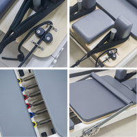 Réformateur de Pilates en aluminium pliable portable de haute qualité et durable avec un design multifonction réglable pour la salle de sport à domicile