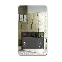 Espejo inteligente de 10,1 "-100" con pantalla táctil, espejo de vidrio mágico, pantalla de espejo de luz LCD montada en la pared