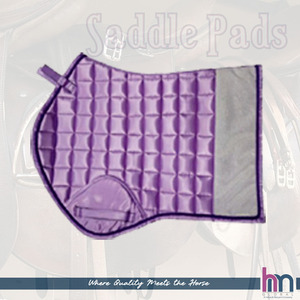 Almohadilla para Silla de Montar GP/Jumping HM GLOBAL HMG-SP-6073 Clásica, Cómoda y Duradera, Hecha de Tela Satinada con Parche Brillante, Forro de Malla de Espuma de 18 mm - Product Image 3