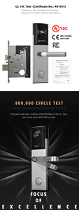 Sdk - Sistema de Cerraduras Electrónicas Inteligentes para Puertas de Hotel con Entrada sin Llave, Tarjeta RF M1, RFID Digital, E3092, Acero Inoxidable 304 - Product Image 4