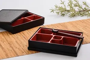 Fabrika tedarikçisi ucuz 5 bölmesi Bento kutusu 27x21cm termal yalıtımlı Bento kapaklı kutu