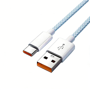 Câble USB Type C tressé en nylon à charge rapide 66W, 1m, 1,5m, 2m, 6A, cuivre pur, synchronisation haute vitesse, compatible caméra et <span class=keywords><strong>ordinateur</strong></span>, 12 mois - Product Image 1