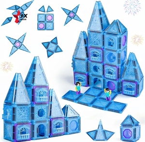 Tendance produits blocs <span class=keywords><strong>de</strong></span> <span class=keywords><strong>construction</strong></span> magnétiques ensemble <span class=keywords><strong>de</strong></span> jouets 5.5cm carreaux magiques congelés cadeaux <span class=keywords><strong>de</strong></span> noël pour les enfants en plastique Durable pour - Product Image 1