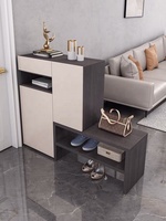 Maison porte armoire à chaussures Simple moderne grande capacité tabouret entrée salon armoire à chaussures casiers de rangement pour l'entrée
