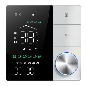 Tuya wifi thông minh nhiệt điện sưởi ấm nước gas nồi hơi điều khiển nhiệt độ thiết kế hiện đại làm việc với Google Home & Alexa - Product Image 3