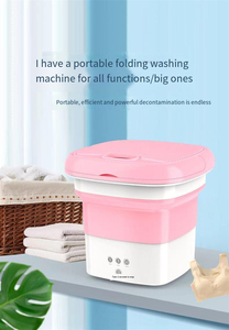 D 4.5L Precio barato Semiautomático de carga superior Mini lavadora Rosa portátil de carga superior - Product Image 5