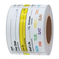 Etiqueta Personalizada Removible, Etiqueta Adhesiva para Congelador, Almacenamiento de Alimentos, Rotación, Papel Adhesivo, Rollo de Vinilo, Lámina, Letrero para Frascos, Oficina, Hogar