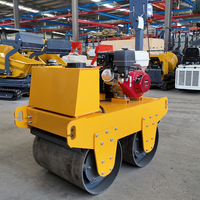 Kostenloser Versand EURO 5 EPA CE 1 Tonne 1,5 Tonnen Mini-Straßenwalze Doppeltrommel-Vibrationswalze für Asphalt- und Bodenbau OEM-Fabrik