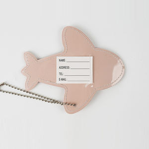 Etiqueta de Equipaje con Forma de Avión, de Cuero PU, Creativa, de Dibujos Animados, Bonita, Antipérdida, Personalizada, de Alta Calidad, Colgante para Equipaje a Color - Product Image 3