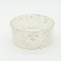 Bracelet pour adultes, 3cm de largeur, en résine acrylique plastique, manchette, à la mode, couleurs unies
