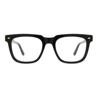 Lunettes carrées en acétate, lunettes optiques, montures de lunettes transparentes classiques, lunettes de haute qualité avec logo