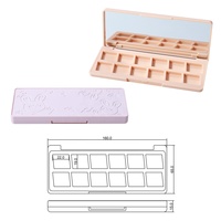 Conteneur vide pour maquillage, emballage vide, 12 couleurs, fard à paupières mat, baume à lèvres, rouge à lèvres, palette OEM, imperméable, kit de fard à paupières 18 en 1