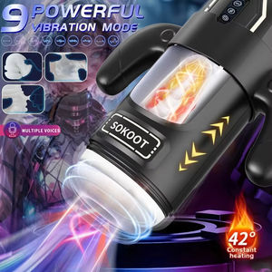 Copa Masturbadora Masculina con 6 Modos de Empuje y 3 de Succión, 9 Modos de Vibración, con Calefacción, Sonidos y Control Remoto, Juguetes Sexuales para Hombres - Product Image 2