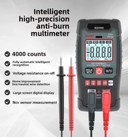 Mini multimètre électrique multifonctionnel de haute précision 0-600V, ampèremètre intelligent, détection NCV, numérique 4000 points de lecture
