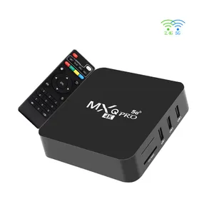 MXQPRO memoria reale 2 + 16GB reale dual band wifi 2.4GHZ + 5GHZ Android TV Box a buon mercato MXQ-PRO Android 12 Set Top Box 4k Media Player