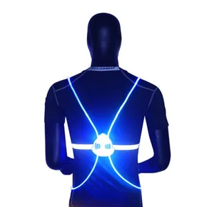 360 Reflective LED Flash Driving Vest High Visibility Night Cycling Running Riding Outdoor Activities Light Up Safety Bike Vest