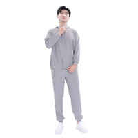 Ensemble uniforme de traitement des aliments à capuche en polyester personnalisé | Vêtements de travail à manches longues 2 pièces | Vêtements d'usine OEM
