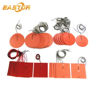 custom 12v 24v 220v industrial electric silicone rubber pad heater flexible industrial heater