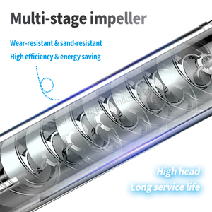Pompe centrifuge multi-flux Dehuike à haut <span class=keywords><strong>d</strong></span>ébit, groupe de pompes à <span class=keywords><strong>eau</strong></span>, alimentation de chaudière, pompe de surpression verticale avec réservoir de pression de 200 <span class=keywords><strong>litres</strong></span> - Product Image 6