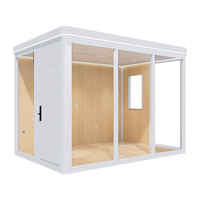Maisonnette de jardin préfabriquée, bureau extérieur modulaire à installation rapide, cabine de jardin, bureau à domicile