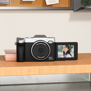 กล้องดิจิตอลสำหรับมหาวิทยาลัย 50MP 180 °   หน้าจอพลิกกลับได้ เลนส์คู่ ไฟแฟลช LED วิดีโอ Full HD สำหรับเด็ก - Product Image 6