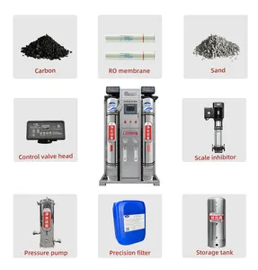 250L RO/ Pure Drinking Mineral Water Treatment Reverse Osmosis Purification Equipment Machine System