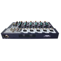 F7-USB Mini console de mixage audio USB 7 canaux / Console de mixage audio USB de haute qualité / Console de mixage sonore professionnelle 7 canaux
