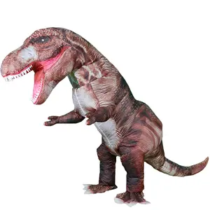 New Design dinosaur costume kids brand new brown inflatable t-rex costume for cosplay