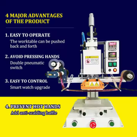 Auto Rebobinamento Desktop Foil Stamping Machine Bronzing Pneumatic Press Couro Papel Plástico PVC Embossing Hot Stamping Machine