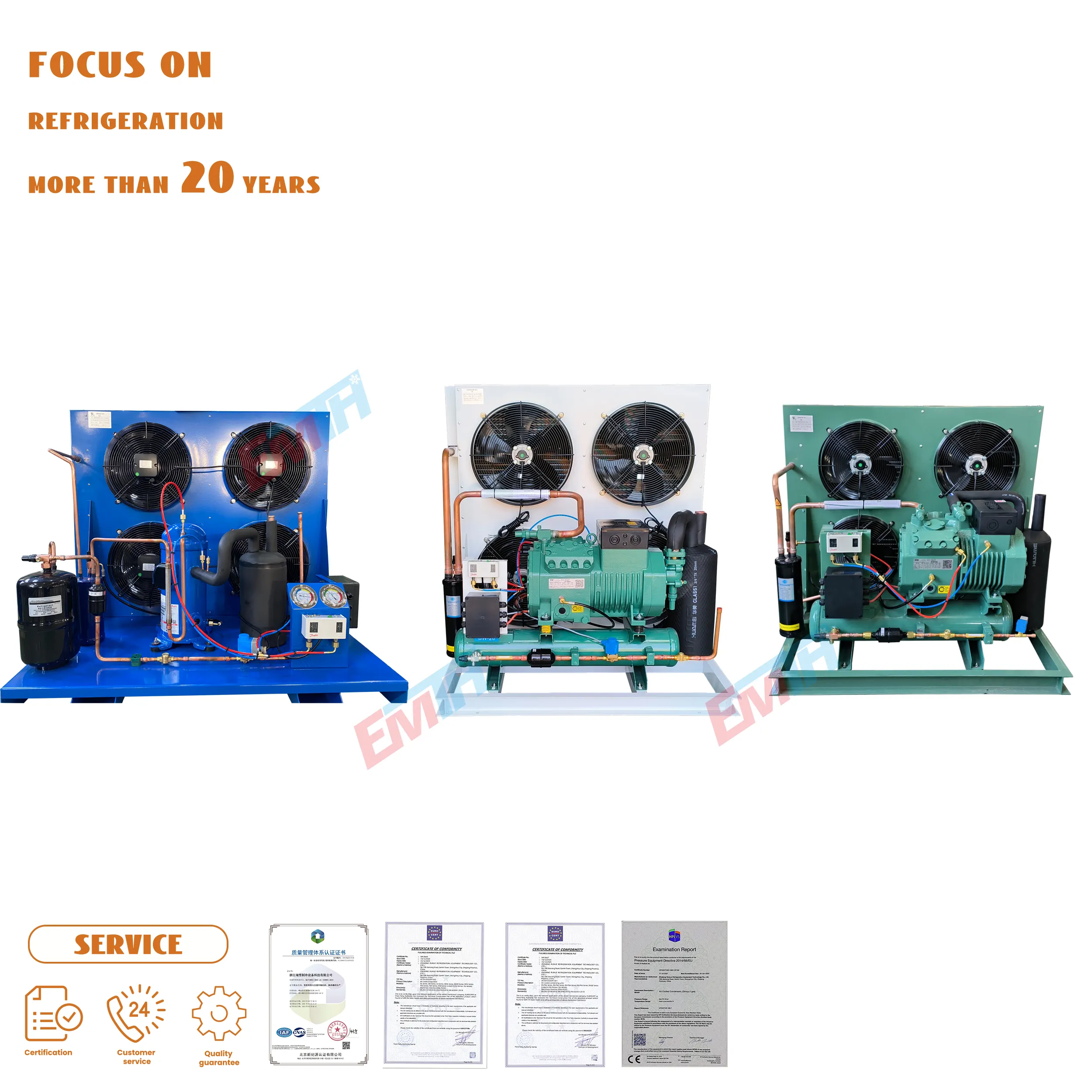 Air Cooling Condensing Unit Compressor 3 5 12 20HP For Cold Storage Unidad Condensadora Refrigeration